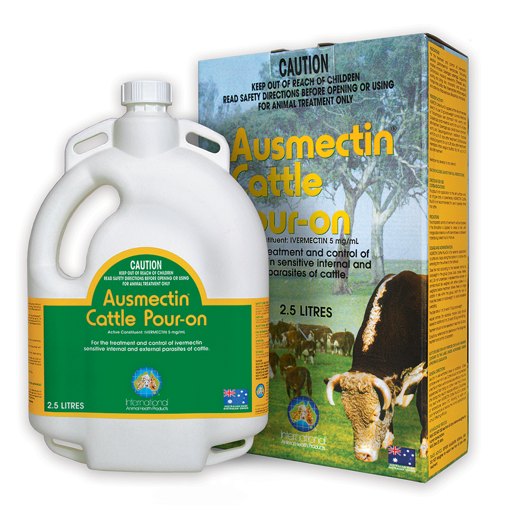 Ivermectin Worming Treatment - Ausmectin Cattle Pour On 2.5L Container