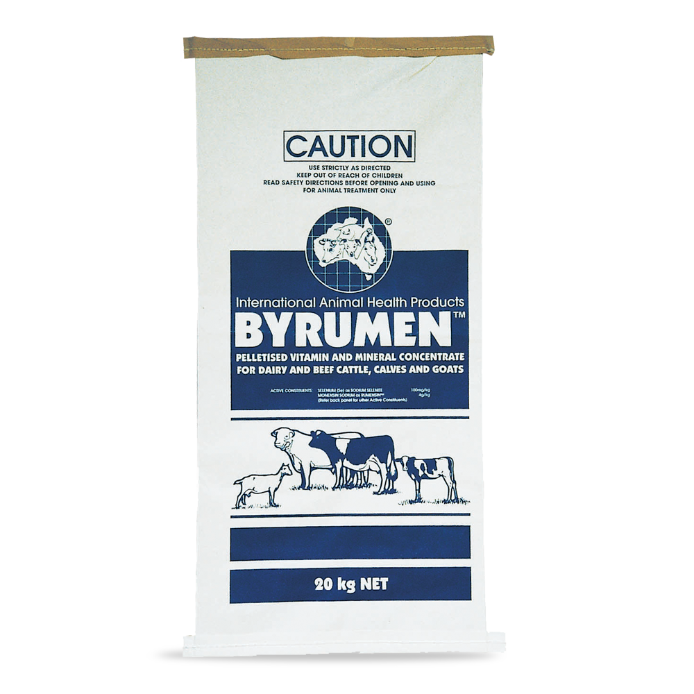 Byrumen SE/MD Vitamins & Minerals Supplements Cattle, Calves, Goats 20kg Bag