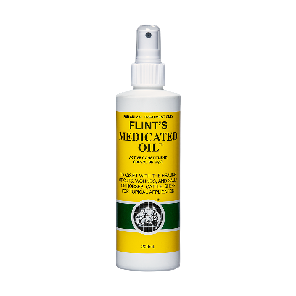 Flints Medicated Oil 200ML Wound & Cut Healing in Spray Bottle