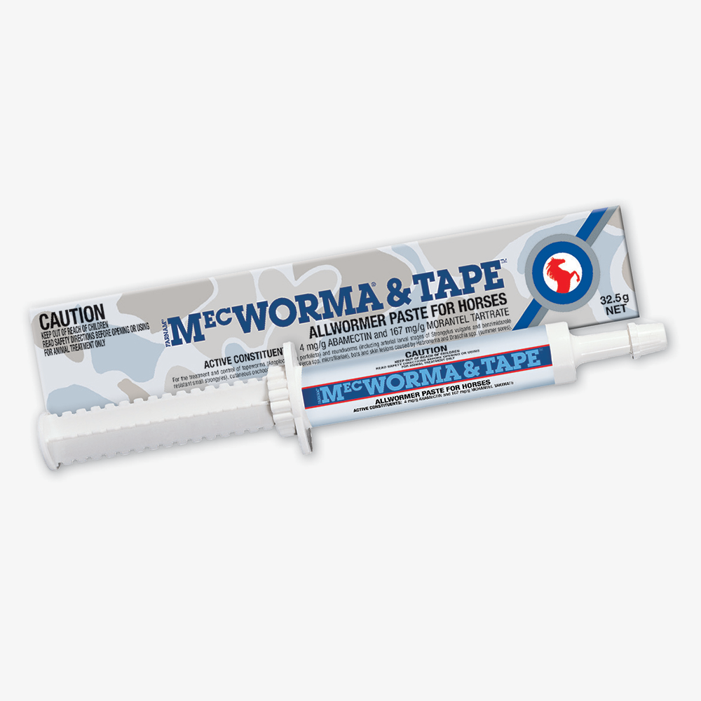 MecWorma and Tape Horse Wormer in 32.5g Injectable Tube