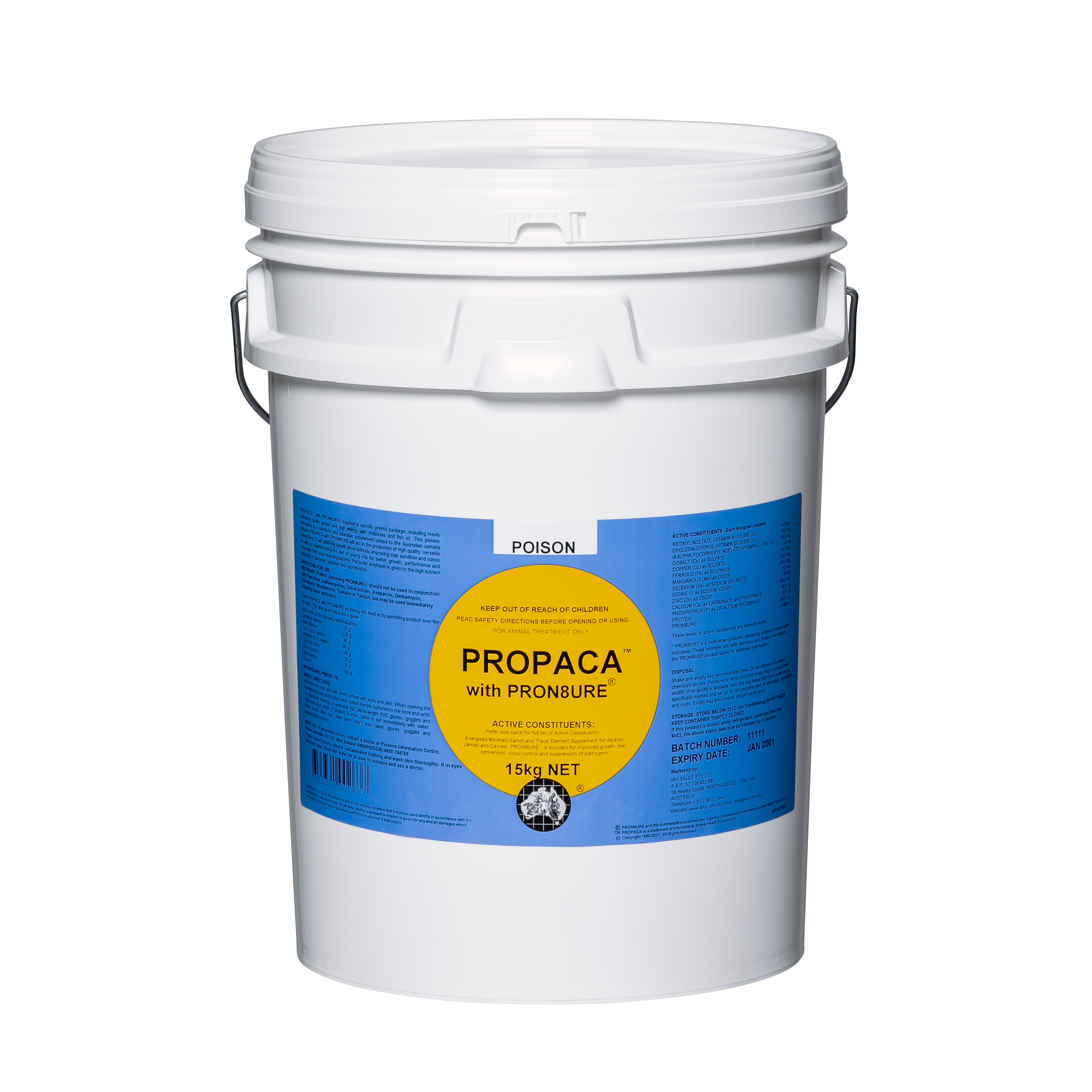 Propaca ProN8ure (Protexin), Mineral & Vitamins in 15kg White Bucket