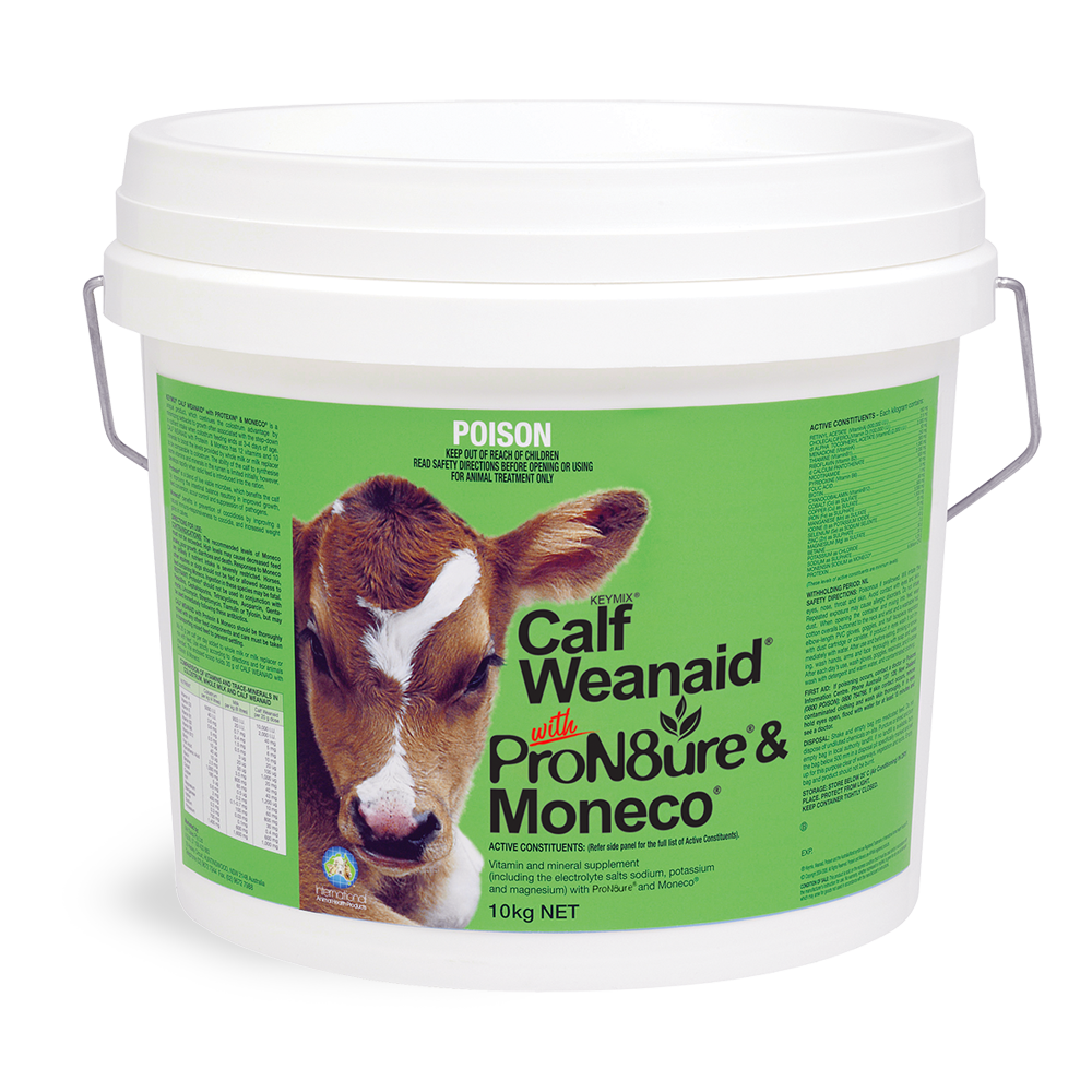 Calf Weanaid with ProN8ure (formerly Protexin), calf probiotics, in 10kg bucket