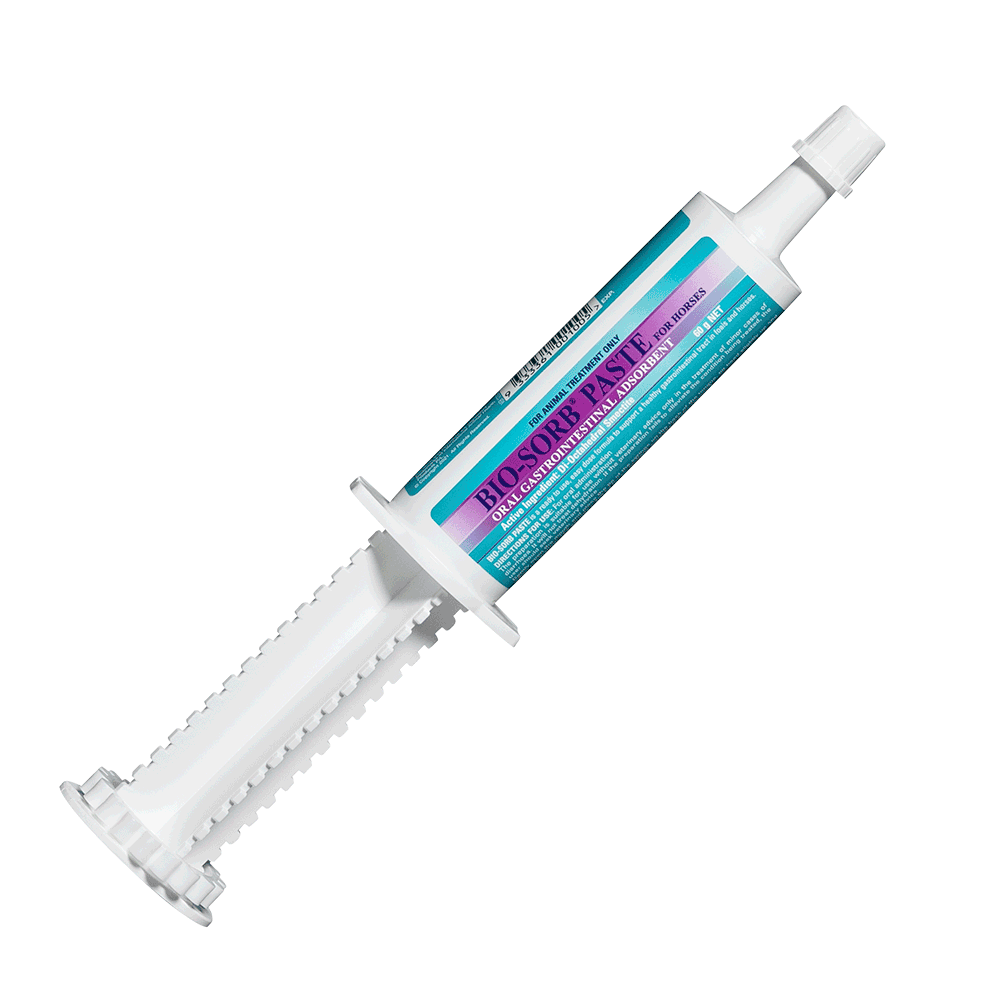 Biosorb Paste in 60g injectable syringe for Horse & Foal Diarrhoea