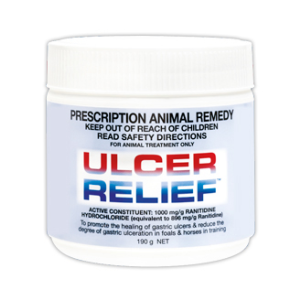 Ulcer Relief - Gastric ulcer treatment for horses in 190gm screwtop container 